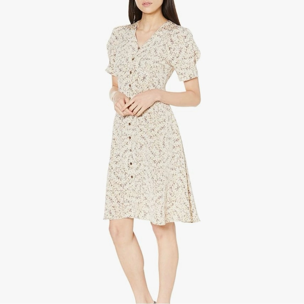 Snidel SWFO211159 Women's Variation Print Tunic Dress Yellow Free Size NWT